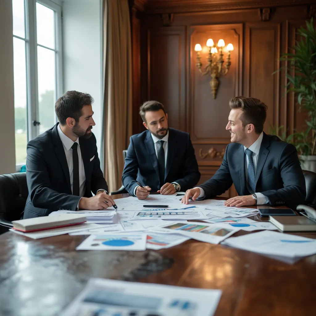 Reunión de planificación estratégica con cliente